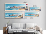 Arica, Chile Travel Poster Panoramic Canvas Print, Arica, Chile Painting, Chile Art, Arica Travel Art, Guest Room Painting