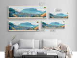 Panoramic Travel Poster Bahir Dar, Ethiopia Canvas Print, Bahir Dar, Ethiopia Painting, Ethiopia Art, Bahir Dar Travel Art, Guest Room Painting