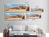 Batna, Algeria Panoramic Travel Poster Canvas Print, Batna, Algeria Painting, Algeria Art, Batna Panoramic Travel Art, Travel Painting