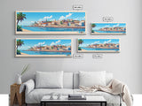 Benguela, Angola Panoramic Travel Poster Canvas Print, Benguela, Angola Painting, Angola Art, Benguela Panoramic Travel Art, Travel Painting