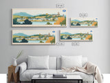 East Kilbride, Scotland Travel Poster Panoramic Canvas Print, East Kilbride, Scotland Painting, Scotland Art, East Kilbride Travel Art, Guest Room Painting