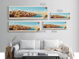 Fayyum, Egypt Panoramic Travel Poster Canvas Print, Fayyum, Egypt Painting, Egypt Art, Fayyum Travel Art, Guest Room Painting