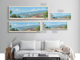 Freetown, Sierra Leone Panoramic Travel Poster Canvas Print, Freetown, Sierra Leone Painting, Sierra Leone Art, Freetown Travel Art, Guest Room Painting