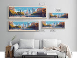 Godoy Cruz, Argentina Panoramic Travel Poster Canvas Print, Godoy Cruz, Argentina Painting, Argentina Art, Godoy Cruz Travel Art, Guest Room Painting