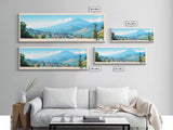 Goma, Congo Travel Poster Panoramic Canvas Print, Goma, Congo Painting, Congo Art, Goma Travel Art, Guest Room Painting