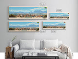 Gonder, Ethiopia Panoramic Travel Poster Canvas Print, Gonder, Ethiopia Painting, Ethiopia Art, Gonder Panoramic Travel Art, Travel Painting