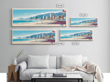 Iquique, Chile Travel Poster Panoramic Canvas Print, Iquique, Chile Painting, Chile Art, Iquique Travel Art, Guest Room Painting