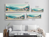 Ituzaingo, Argentina Panoramic Travel Poster Canvas Print, Ituzaingo, Argentina Painting, Argentina Art, Ituzaingo Panoramic Travel Art, Travel Painting