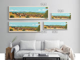 Jijiga, Ethiopia Panoramic Travel Poster Canvas Print, Jijiga, Ethiopia Painting, Ethiopia Art, Jijiga Travel Art, Guest Room Painting