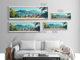 Joao Pessoa, Brazil Travel Poster Panoramic Canvas Print, Joao Pessoa, Brazil Painting, Brazil Art, Joao Pessoa Travel Art, Guest Room Painting