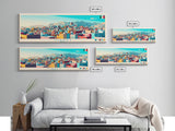 Juiz de Fora, Brazil Panoramic Travel Poster Canvas Print, Juiz de Fora, Brazil Painting, Brazil Art, Juiz de Fora Panoramic Travel Art, Travel Painting