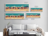 Kassala,  Sudan Panoramic Travel Poster Canvas Print, Kassala,  Sudan Painting,  Sudan Art, Kassala Travel Art, Guest Room Painting