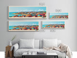 Panoramic Travel Poster Kuito, Angola Canvas Print, Kuito, Angola Painting, Angola Art, Kuito Travel Art, Guest Room Painting