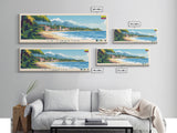 La Libertad, Ecuador Travel Poster Panoramic Canvas Print, La Libertad, Ecuador Painting, Ecuador Art, La Libertad Travel Art, Guest Room Painting