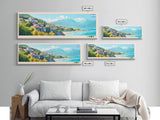 Lanus, Argentina Travel Poster Panoramic Canvas Print, Lanus, Argentina Painting, Argentina Art, Lanus Travel Art, Guest Room Painting