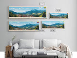 Latacunga, Ecuador Panoramic Travel Poster Canvas Print, Latacunga, Ecuador Painting, Ecuador Art, Latacunga Travel Art, Guest Room Painting