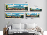 Likasi, Congo Travel Poster Panoramic Canvas Print, Likasi, Congo Painting, Congo Art, Likasi Travel Art, Guest Room Painting