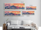 Londrina, Brazil Panoramic Travel Poster Canvas Print, Londrina, Brazil Painting, Brazil Art, Londrina Travel Art, Guest Room Painting