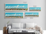 Lubumbashi, Congo Panoramic Travel Poster Canvas Print, Lubumbashi, Congo Painting, Congo Art, Lubumbashi Travel Art, Guest Room Painting