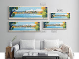 Maitland, Australia Panoramic Travel Poster Canvas Print, Maitland, Australia Painting, Australia Art, Maitland Panoramic Travel Art, Travel Painting