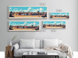 Malanje, Angola Panoramic Travel Poster Canvas Print, Malanje, Angola Painting, Angola Art, Malanje Travel Art, Living Room Painting