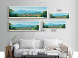 Mbandaka, Congo Panoramic Travel Poster Canvas Print, Mbandaka, Congo Painting, Congo Art, Mbandaka Travel Art, Guest Room Painting