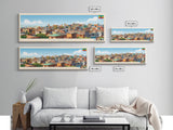 Mekelle, Ethiopia Panoramic Travel Poster Canvas Print, Mekelle, Ethiopia Painting, Ethiopia Art, Mekelle Panoramic Travel Art, Travel Painting