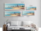 Mercedes, Uruguay Travel Poster Panoramic Canvas Print, Mercedes, Uruguay Painting, Uruguay Art, Mercedes Travel Art, Guest Room Painting