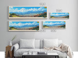 Montero, Bolivia Panoramic Travel Poster Canvas Print, Montero, Bolivia Painting, Bolivia Art, Montero Travel Art, Guest Room Painting