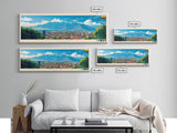 Neiva, Colombia Panoramic Travel Poster Canvas Print, Neiva, Colombia Painting, Colombia Art, Neiva Panoramic Travel Art, Travel Painting