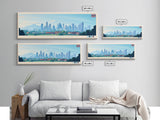 Nonthaburi, Thailand Panoramic Travel Poster Canvas Print, Nonthaburi, Thailand Painting, Thailand Art, Nonthaburi Travel Art, Guest Room Painting