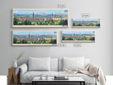 Panoramic Travel Poster Paisley, Scotland Canvas Print, Paisley, Scotland Painting, Scotland Art, Paisley Travel Art, Guest Room Painting