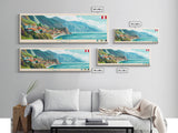 Paita, Peru Panoramic Travel Poster Canvas Print, Paita, Peru Painting, Peru Art, Paita Panoramic Travel Art, Travel Painting