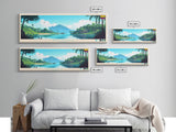 Palmira, Colombia Panoramic Travel Poster Canvas Print, Palmira, Colombia Painting, Colombia Art, Palmira Travel Art, Living Room Painting