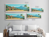 Panoramic Travel Poster Pointe-Noire, Republic of the Congo Canvas Print, Pointe-Noire, Republic of the Congo Painting, Republic of the Congo Art, Pointe-Noire Travel Art, Guest Room Painting