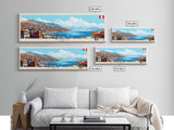 Panoramic Travel Poster Puno, Peru Canvas Print, Puno, Peru Painting, Peru Art, Puno Travel Art, Guest Room Painting