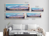 Rancagua, Chile Panoramic Travel Poster Canvas Print, Rancagua, Chile Painting, Chile Art, Rancagua Panoramic Travel Art, Travel Painting