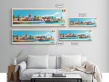 Rufisque, Senegal Panoramic Travel Poster Canvas Print, Rufisque, Senegal Painting, Senegal Art, Rufisque Travel Art, Guest Room Painting