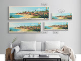 San-Pedro, Ivory Coast Panoramic Travel Poster Canvas Print, San-Pedro, Ivory Coast Painting, Ivory Coast Art, San-Pedro Travel Art, Guest Room Painting