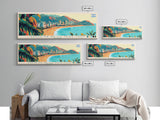 Santa Fe de la Vera Cruz, Argentina Travel Poster Panoramic Canvas Print, Santa Fe de la Vera Cruz, Argentina Painting, Argentina Art, Santa Fe de la Vera Cruz Travel Art, Guest Room Painting