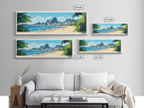 Santo Andre, Brazil Panoramic Travel Poster Canvas Print, Santo Andre, Brazil Painting, Brazil Art, Santo Andre Panoramic Travel Art, Travel Painting