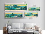 Panoramic Travel Poster Sao Bernardo do Campo, Brazil Canvas Print, Sao Bernardo do Campo, Brazil Painting, Brazil Art, Sao Bernardo do Campo Travel Art, Guest Room Painting