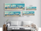 Shymkent, Kazakhstan Panoramic Travel Poster Canvas Print, Shymkent, Kazakhstan Painting, Kazakhstan Art, Shymkent Travel Art, Living Room Painting