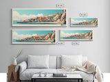 Tacna, Peru Panoramic Travel Poster Canvas Print, Tacna, Peru Painting, Peru Art, Tacna Panoramic Travel Art, Travel Painting