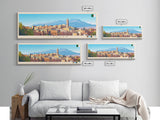 Tlemcen, Algeria Panoramic Travel Poster Canvas Print, Tlemcen, Algeria Painting, Algeria Art, Tlemcen Travel Art, Guest Room Painting