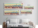 Zagazig, Egypt Panoramic Travel Poster Canvas Print, Zagazig, Egypt Painting, Egypt Art, Zagazig Panoramic Travel Art, Travel Painting