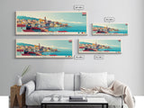 Albury–Wodonga, Australia Travel Poster Panoramic Canvas Print, Albury–Wodonga, Australia Painting, Australia Art, Albury–Wodonga Travel Art, Guest Room Painting