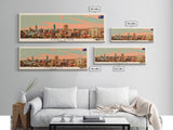 Adelaide, Australia Panoramic Canvas Print, Adelaide, Australia Painting, Australia Art, Adelaide Travel Poster, Travel Art, Guest Room Painting