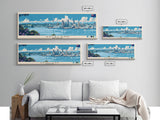 Auckland, New Zealand Panoramic Canvas Print, Auckland, New Zealand Painting, New Zealand Art, Auckland Travel Poster, Travel Art, Vacation Gift