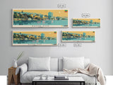 Bahir Dar, Ethiopia Panoramic Canvas Print, Bahir Dar, Ethiopia Painting, Ethiopia Art, Bahir Dar Travel Poster, Travel Art, Guest Room Painting